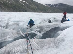 greenland glacier fieldwork