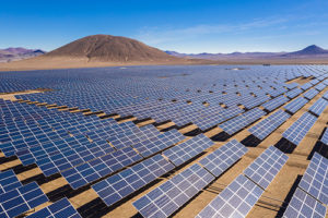 Solar installation in the desert