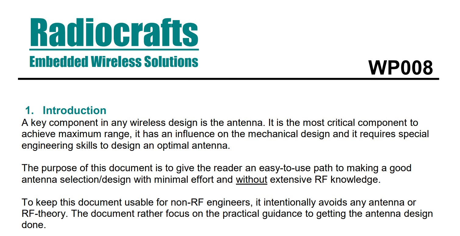 Antenna Selection Guide For ISM Bands Introduction