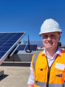 Solar Tracking Installation At Customer Site