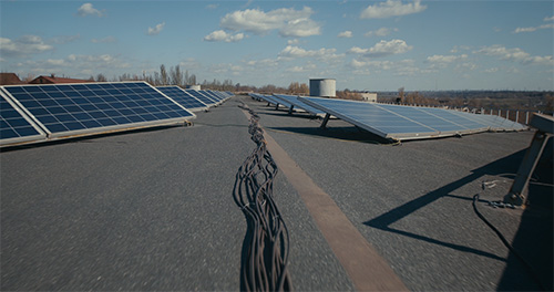 Wired Solar Tracking Installation